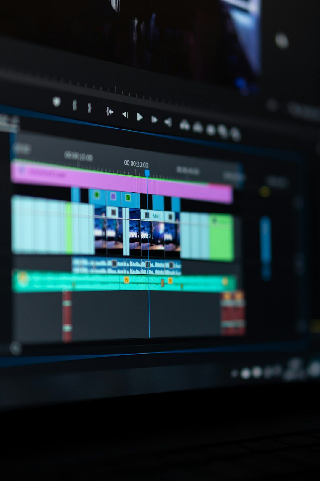 home video editing setup