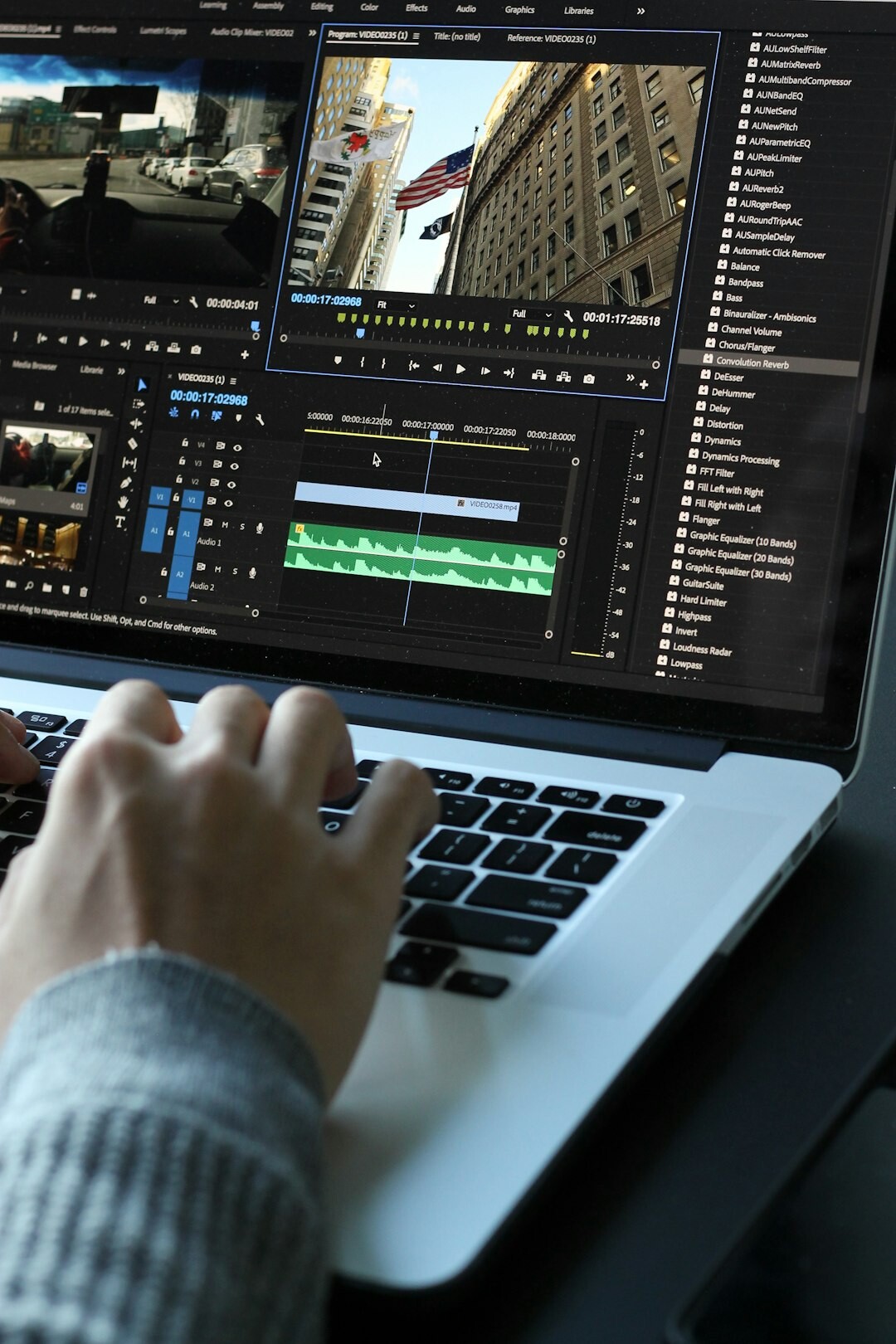 film editing timeline